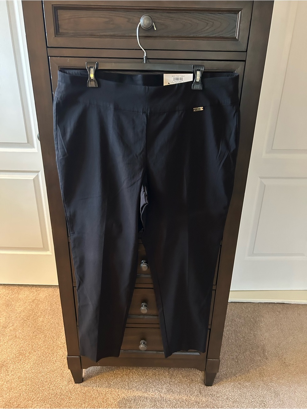 INC International Concepts Women’s Black Stretch Skinny Fit Pants sz 16WP